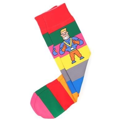 Colourful rainbow socks